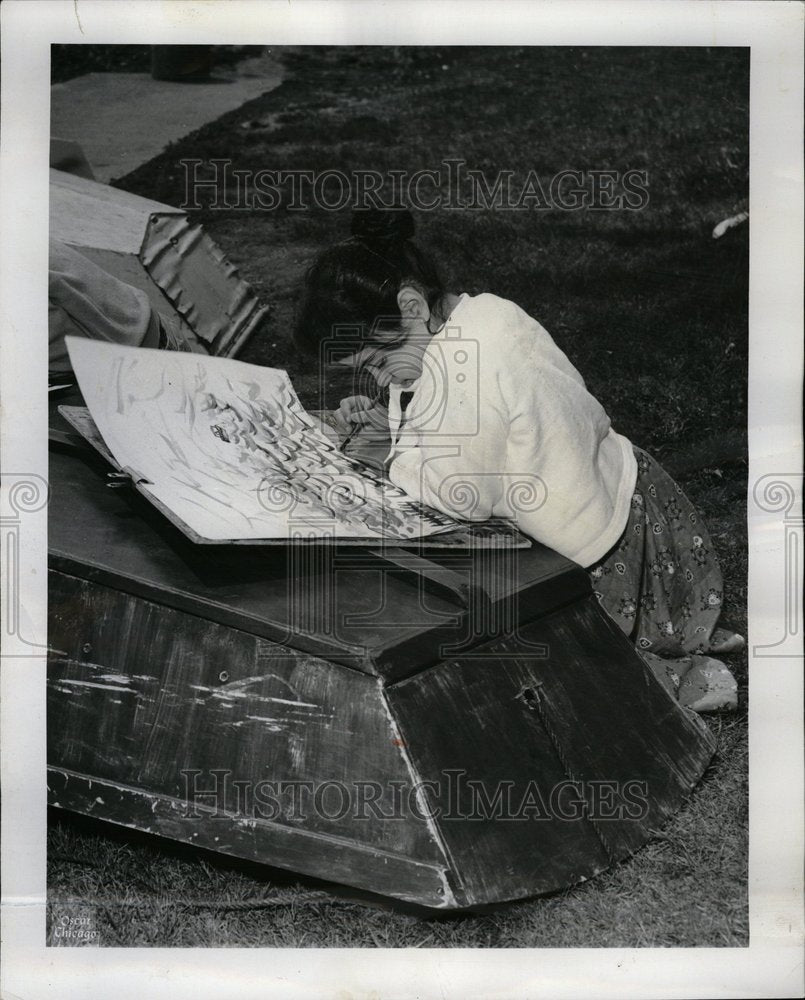 1958 Betty Seidman Artist Talent City Lake - Historic Images