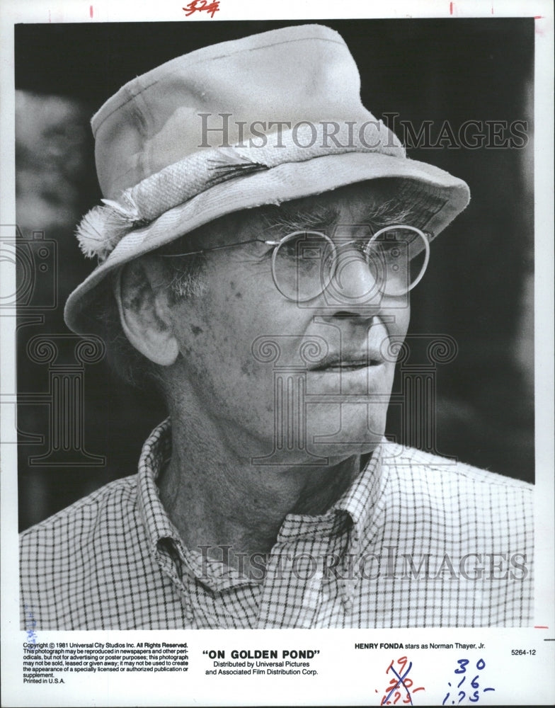 1981 Henry Fonda Actor On Golden Pond - Historic Images