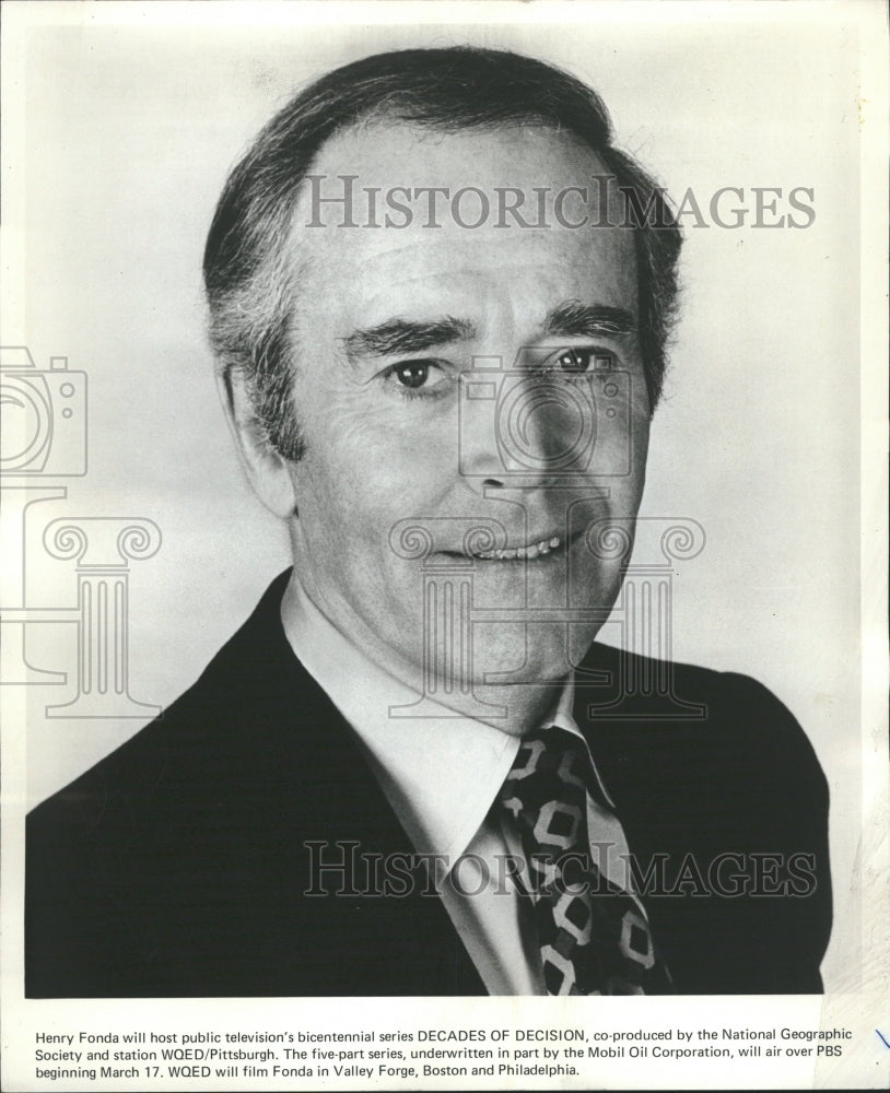 1976 Henry Fonda Decades of Decision PBS - Historic Images