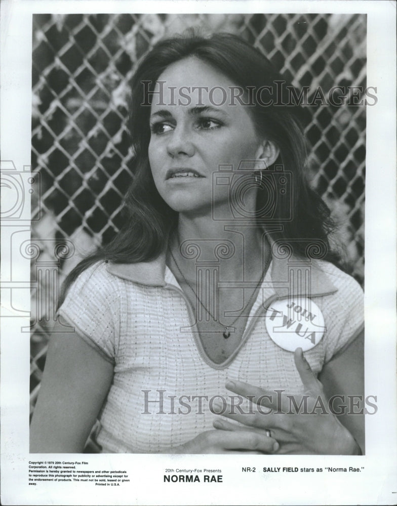 1979 Sally Field Actress Norma Rae Producer - Historic Images