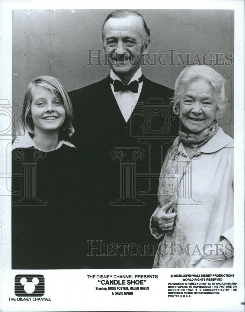 1987 Jodie Foster, Helen Hayes, David Niven - Historic Images