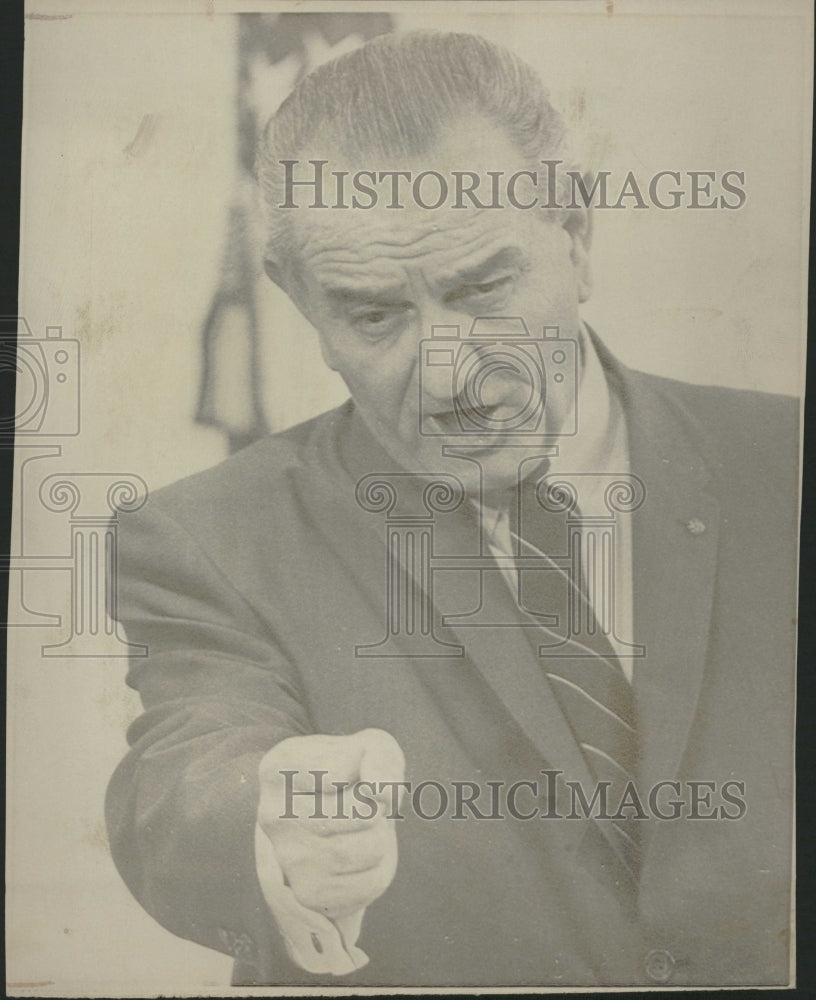 1968 President Lyndon Baines Johnson - Historic Images