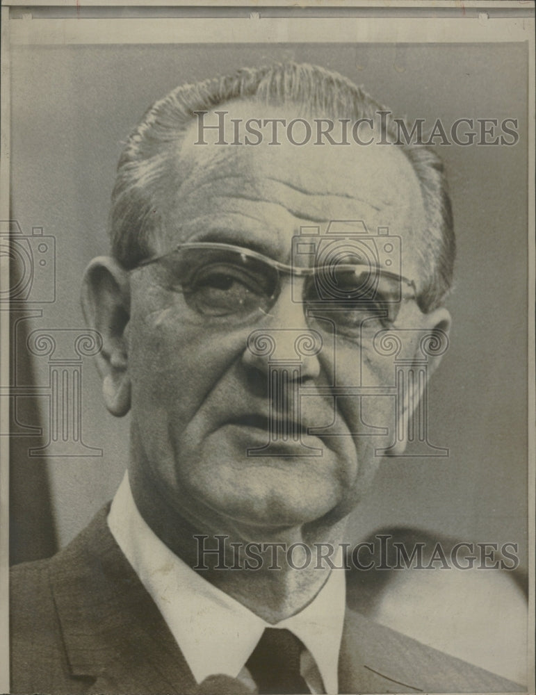 1952 President Lyndon B. Johnson Korean - Historic Images