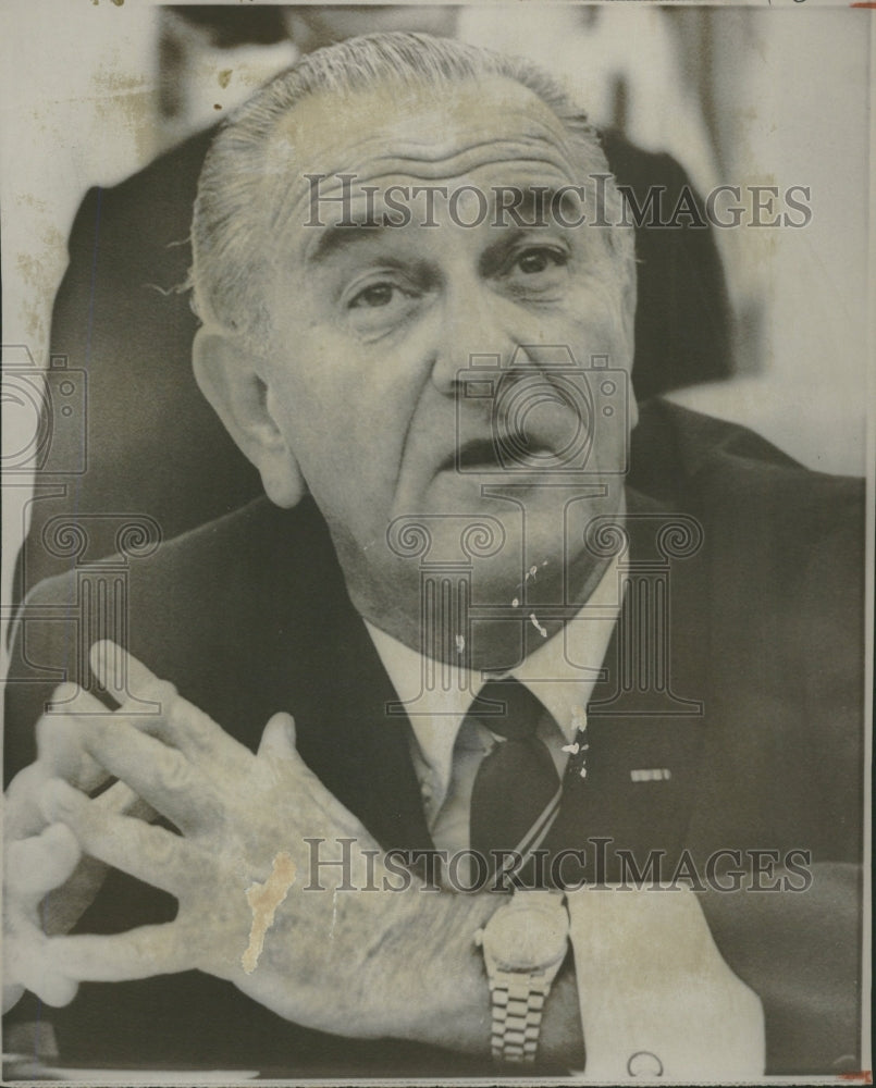 1968 President Lyndon B. Johnson - Historic Images