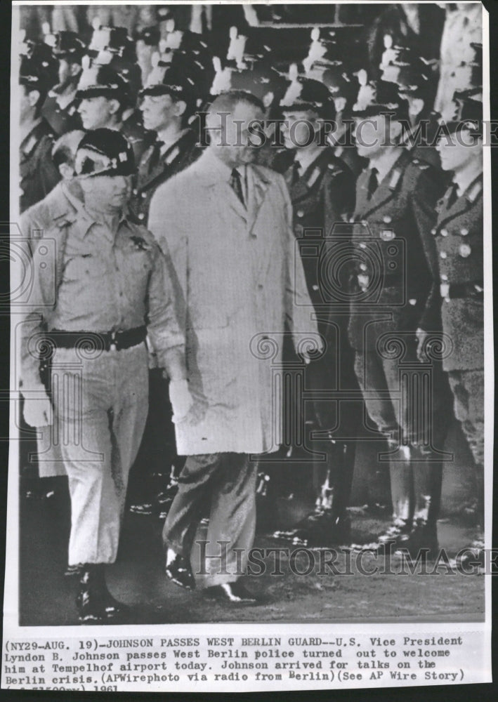 1961 Vice President Johnson Berlin Crisis - Historic Images