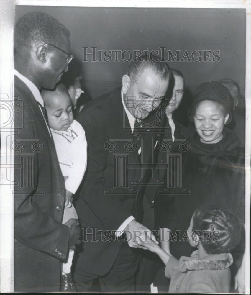 1964 President Lyndon B. Johnson Busi Dube - Historic Images