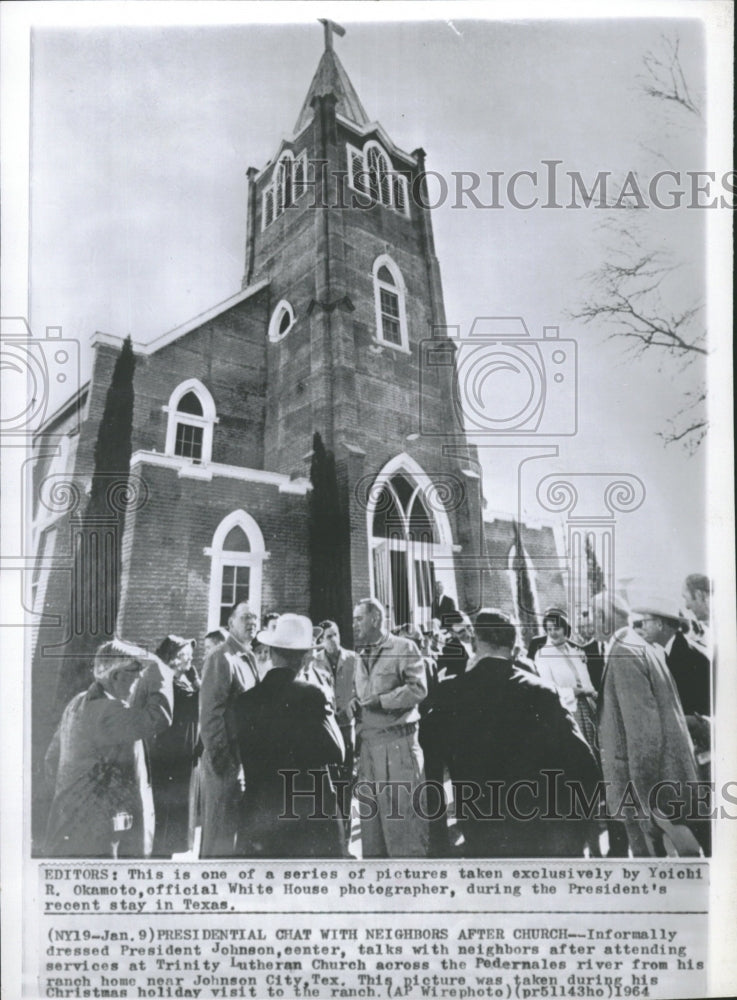 1964 President Lyndon Johnson Church Texas - Historic Images