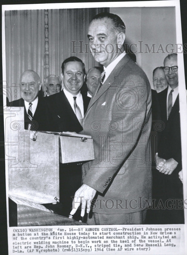 1964 President Lyndon B. Johnson Ship - Historic Images