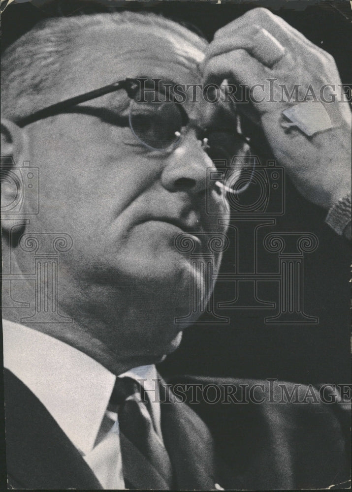 1964 Lyndon Baines Johnson Hands Raw Style - Historic Images