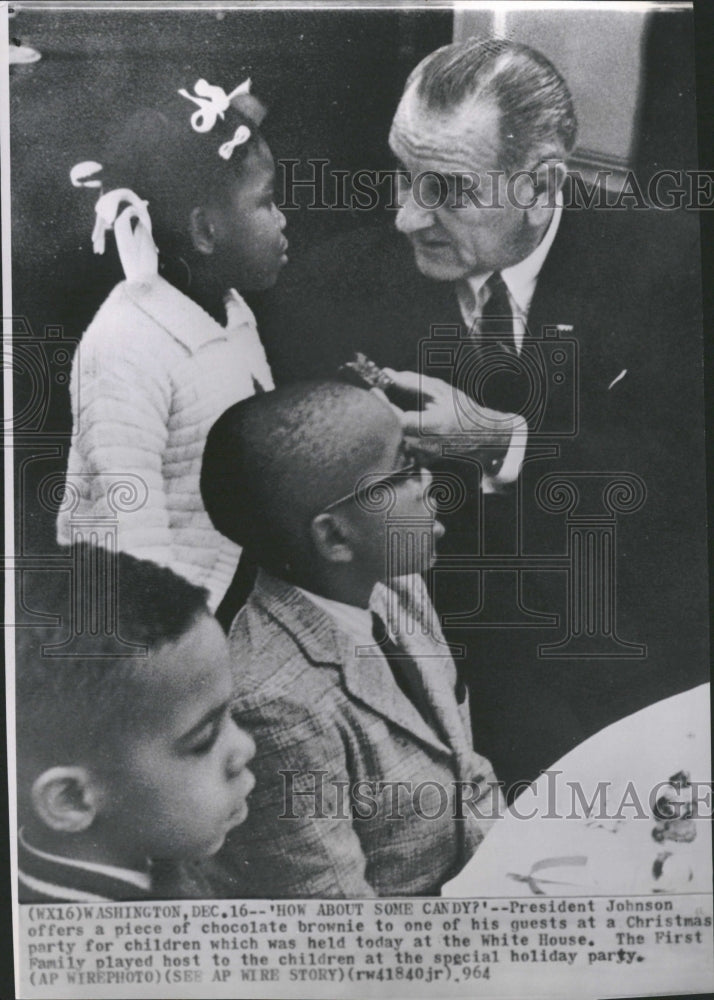 1964 Lyndon Baines Johnson LBJ Christmas - Historic Images