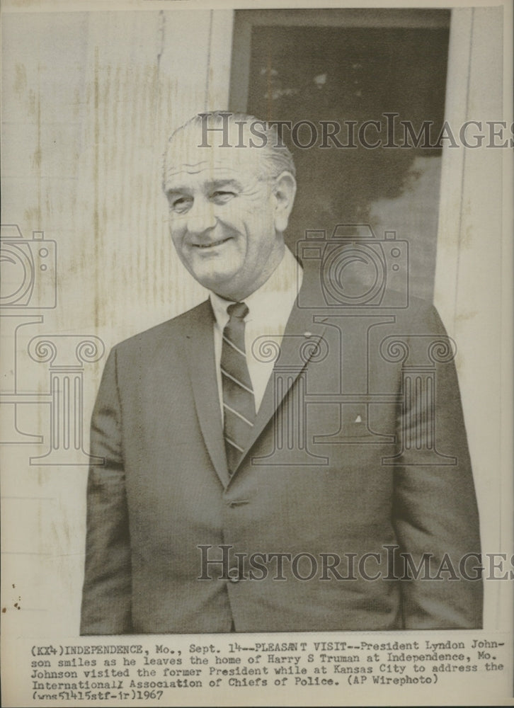 1967 President Lyndon B. Johnson - Historic Images