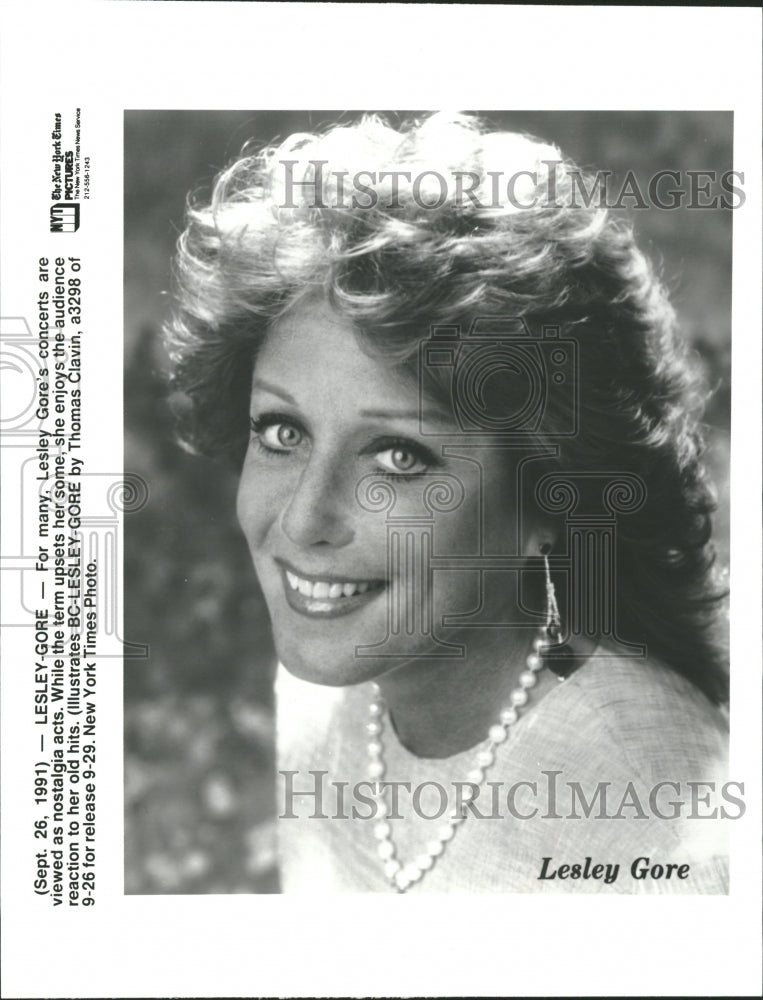 1991 Leslie Gore - Historic Images