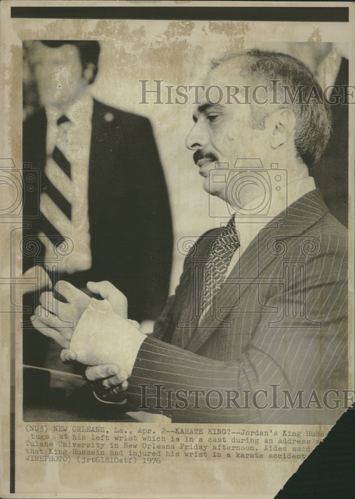 1976 King Hussein Jordan Tulane New Orleans - Historic Images