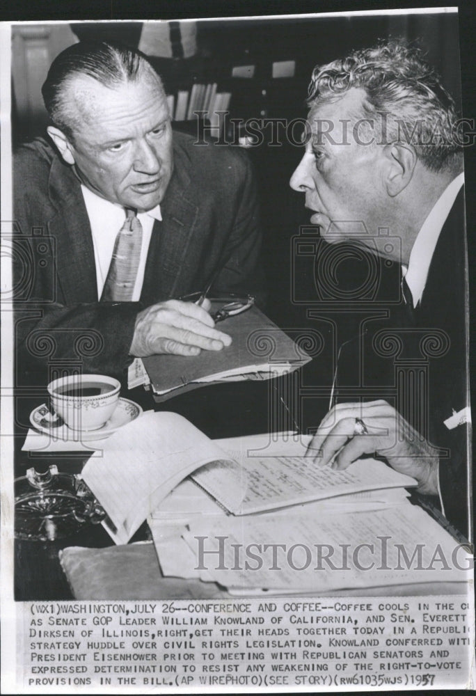 1957 Senate William Knowland Everett - Historic Images