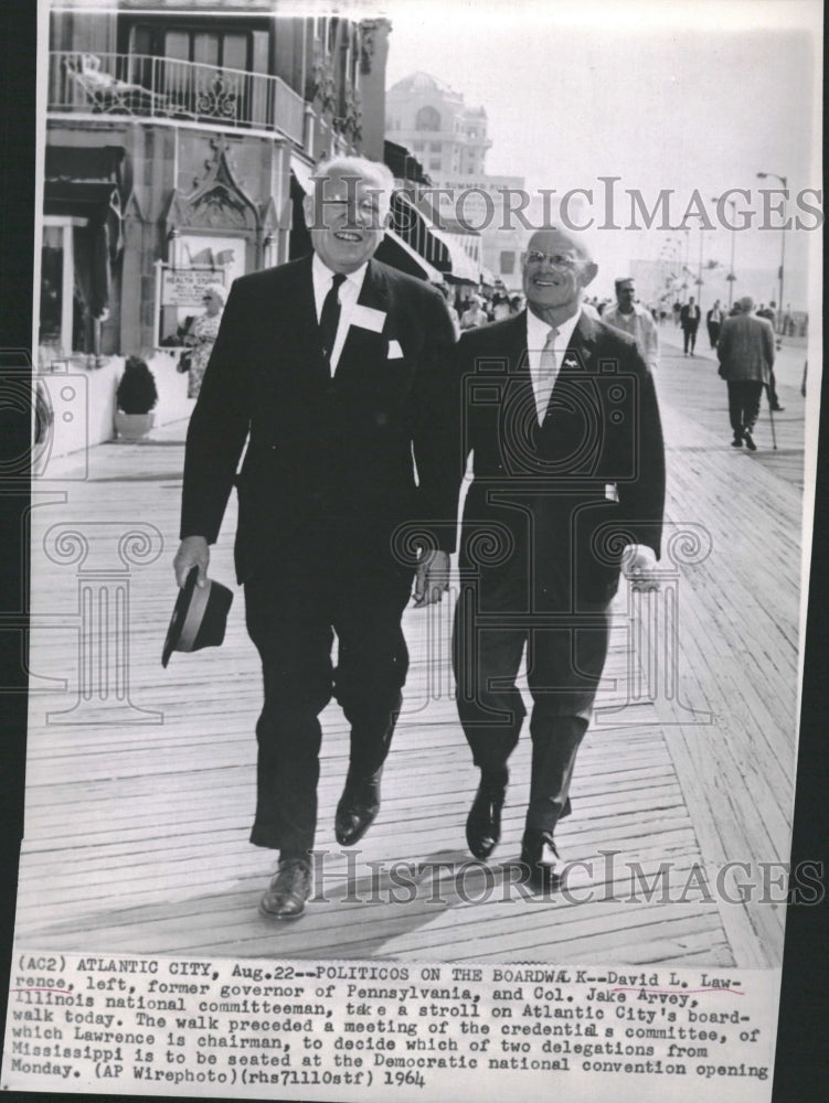 1964 David L Lawrence American Politician - Historic Images