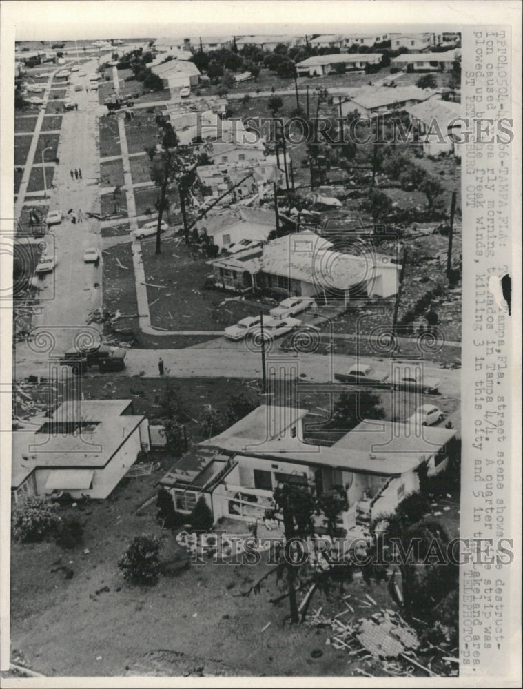 1966 Street Destruction Morning Tornado - Historic Images