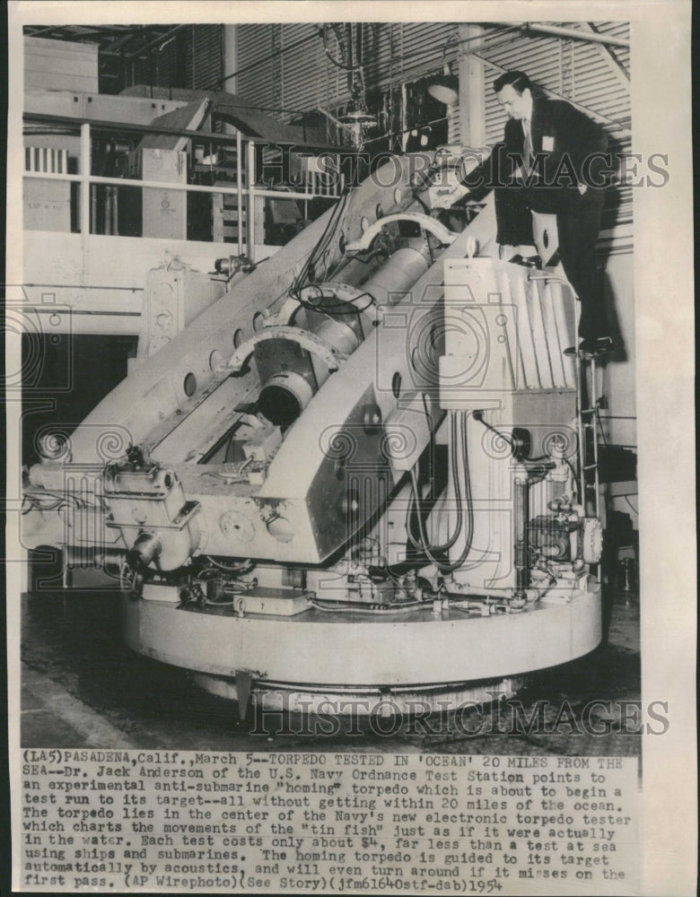 1954 Navy Ordinance Test Station submarine - Historic Images