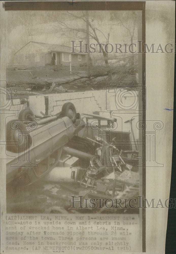 1967 Basement Garage Auto Albert Lea Minn - Historic Images