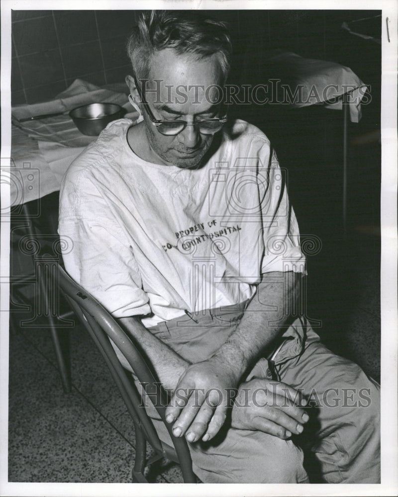 Charles Weddle Frost Bitten Hands Snow Car - Historic Images