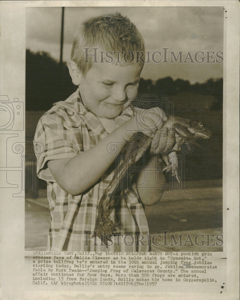 1957 BullFrog Rollie Flowers Jumping Prize - Historic Images