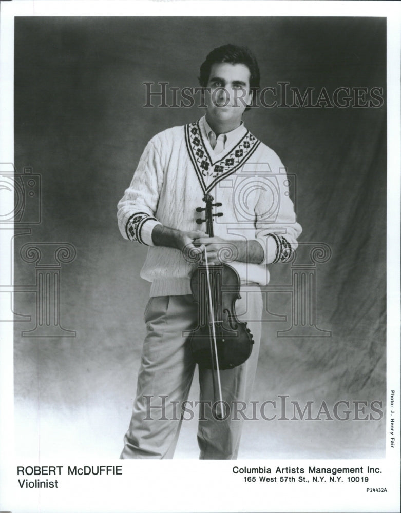 1990 Robert McDuffie Violinist Entertainer - Historic Images