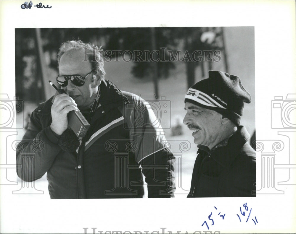 1984 Skiing Vail King Hussein Paul Queen - Historic Images