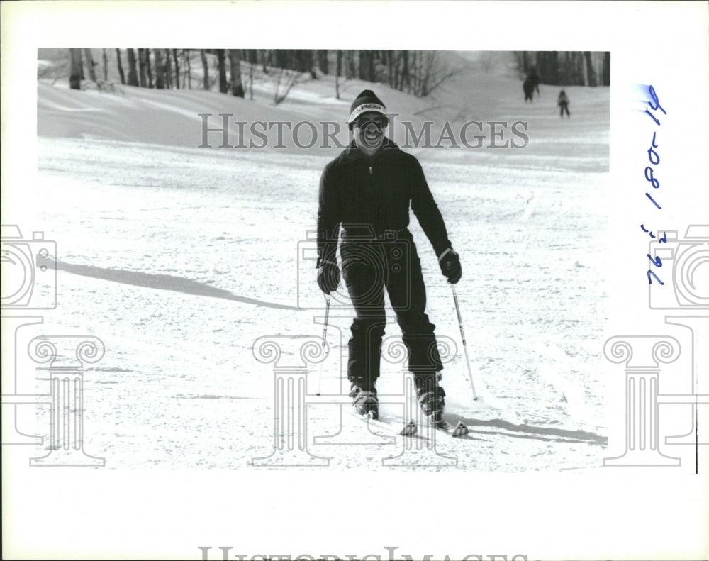 1984 Hussein King Vail Shows Snow Skating - Historic Images