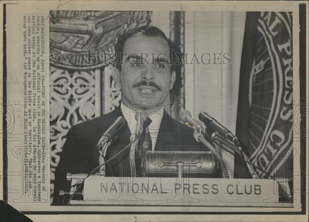 1969 King Hussein of Jordan - Historic Images