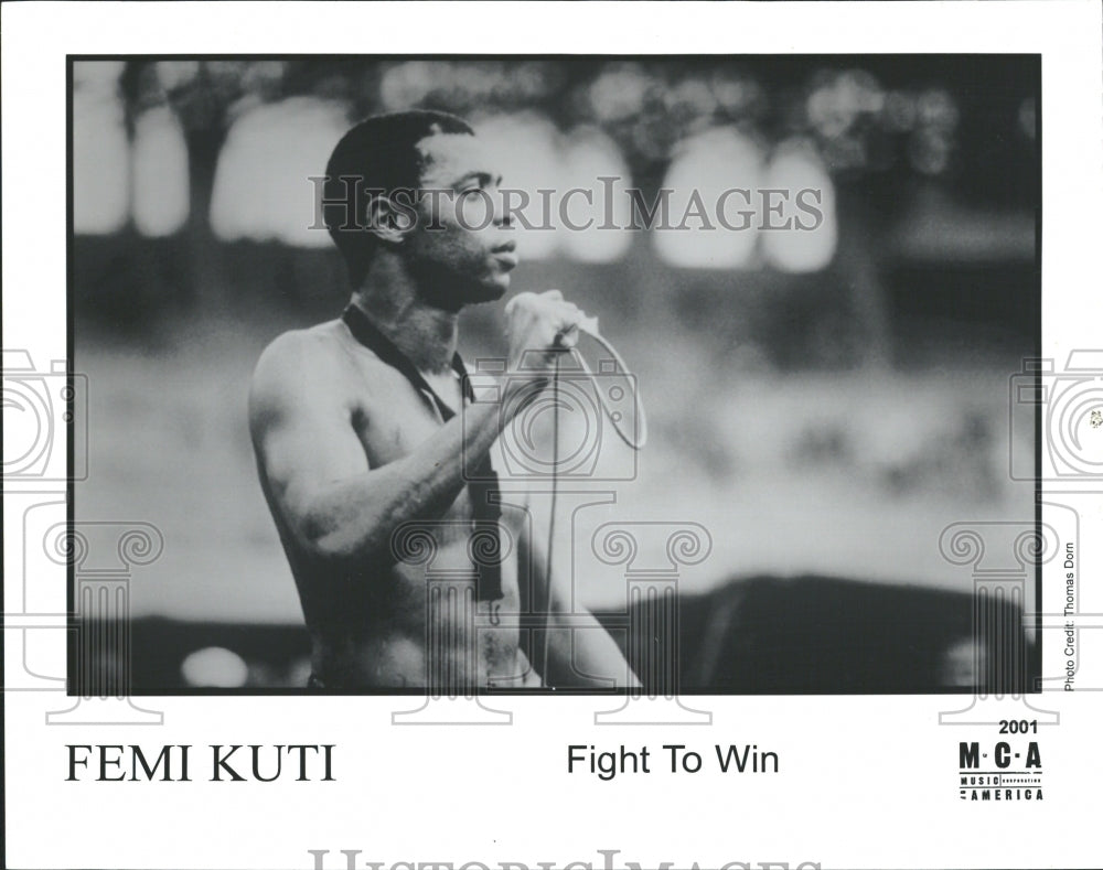 2001 Femi Anikulapo Kuti Fight to Win Music - Historic Images