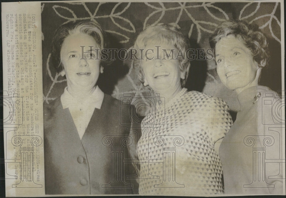 1968 Mrs George McGovern Democratic Nomini - Historic Images