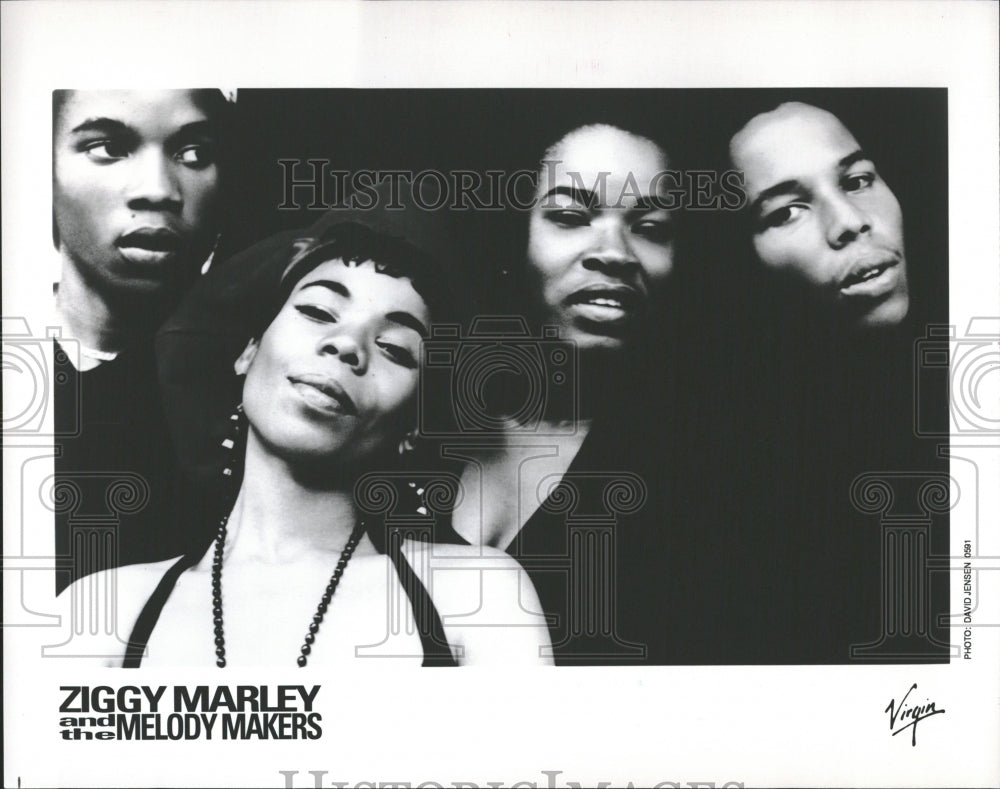 1991 Ziggy Marley Melody Maker Reggae Group - Historic Images