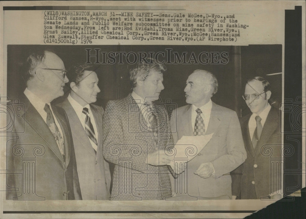 1976 Gale W. McGee Senator Wyoming Hansen - Historic Images