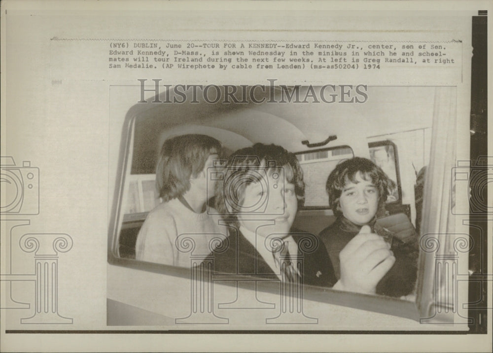 1974 Edward Kennedy Jr Greg Randall Ireland - Historic Images