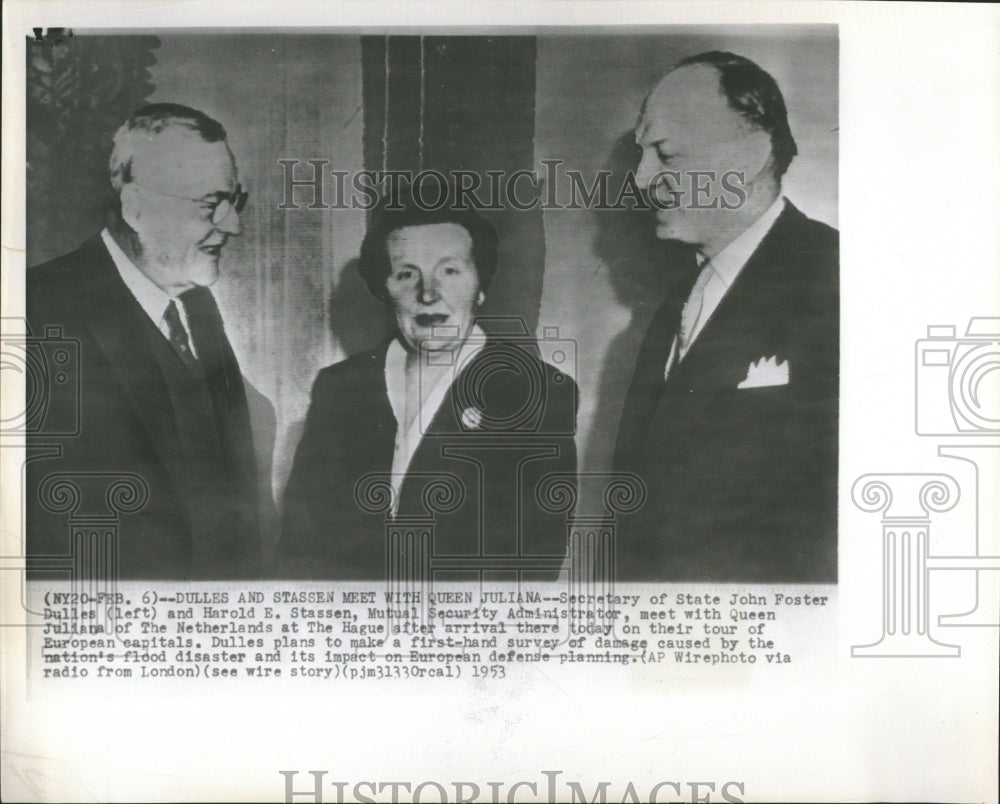 1953 John Foster Dulles Harold E Stassen - Historic Images