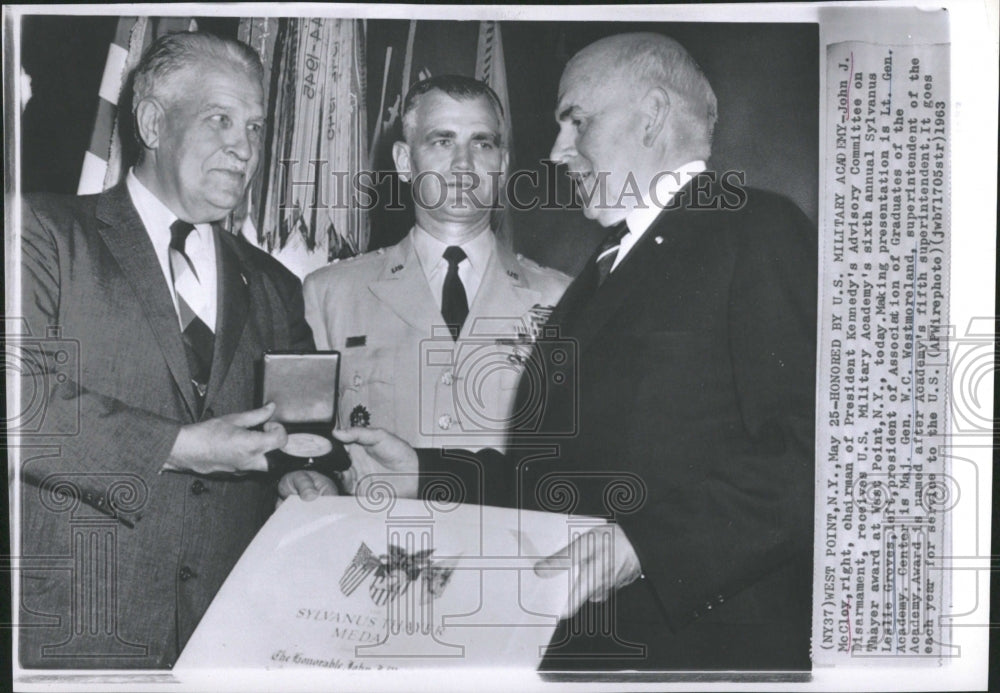 1963 Honored By U.S. Military Academy - Historic Images