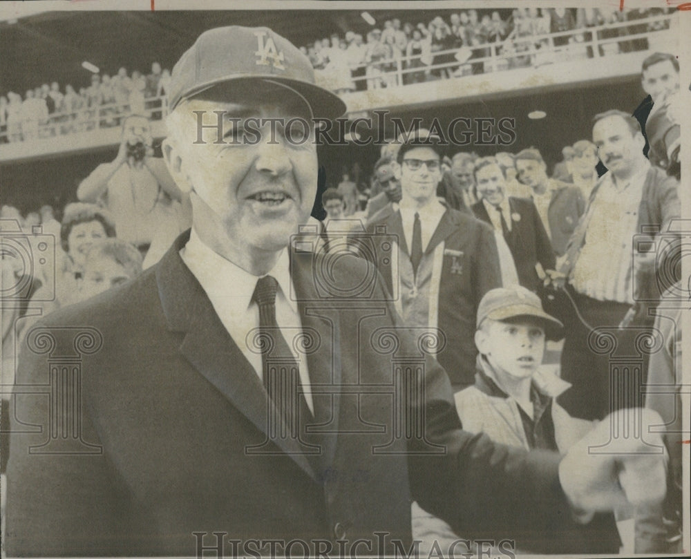 1968 Senator Eugene McCarthy Dodgers Game - Historic Images