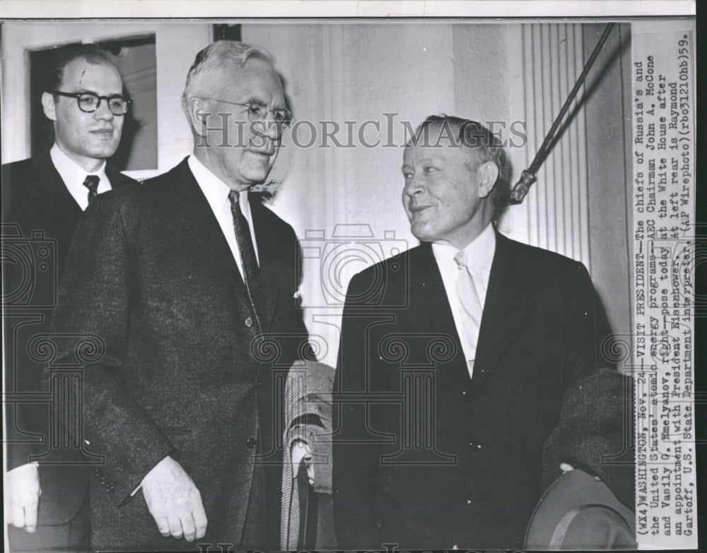 1959 AEC Meeting,McCone and Emelyanov - Historic Images