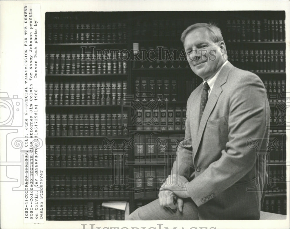 1986 Jim Colvin Attorney Colorado Springs - Historic Images