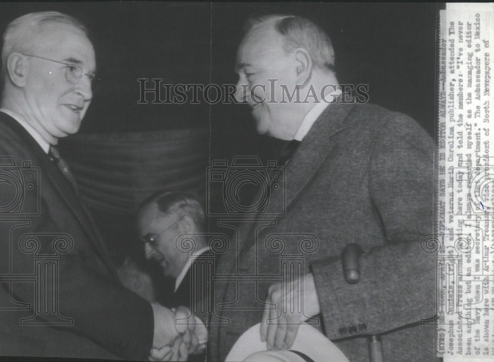 Diplomat Editor Josephus Daniels Press Man - Historic Images