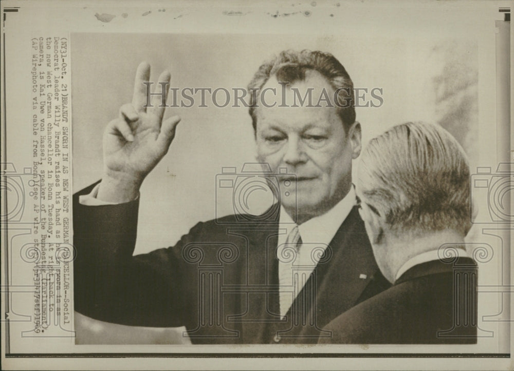 1969 Willy Brandt being sworn in - Historic Images