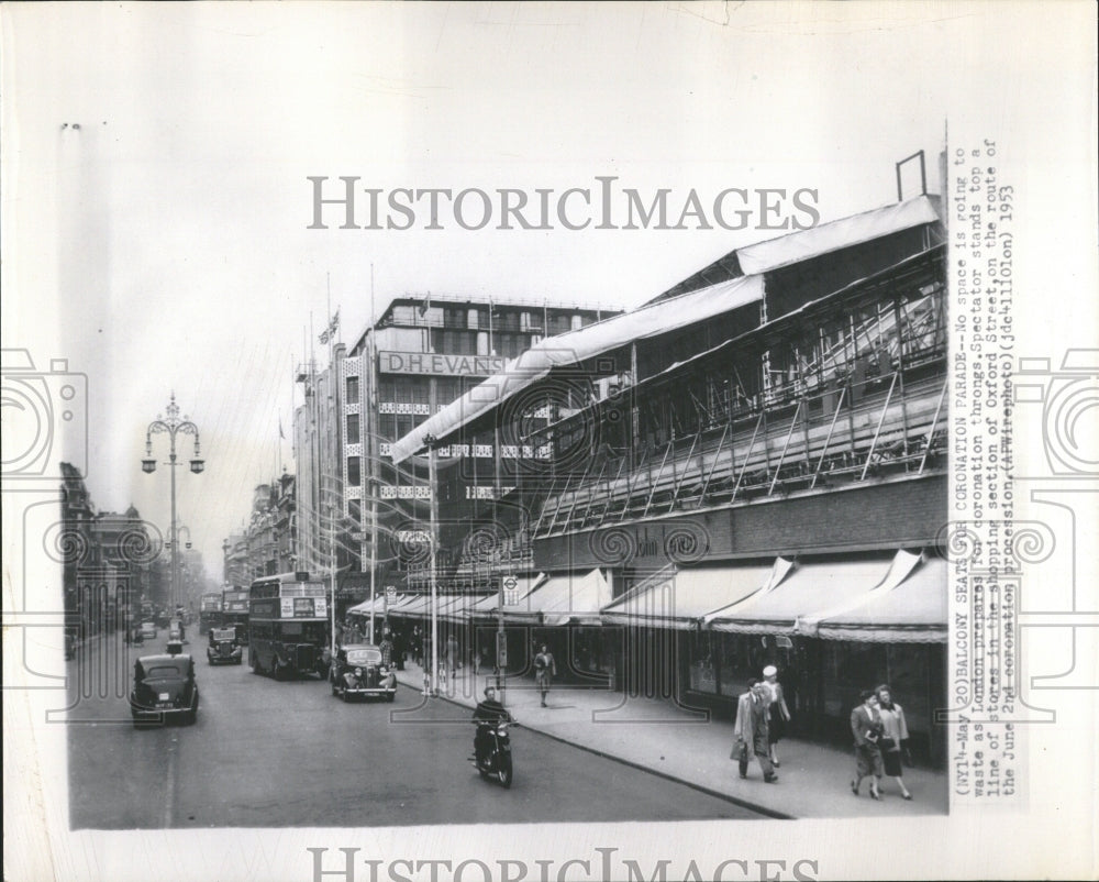 1953 Spectator Stands  Coronation Day 1953 - Historic Images