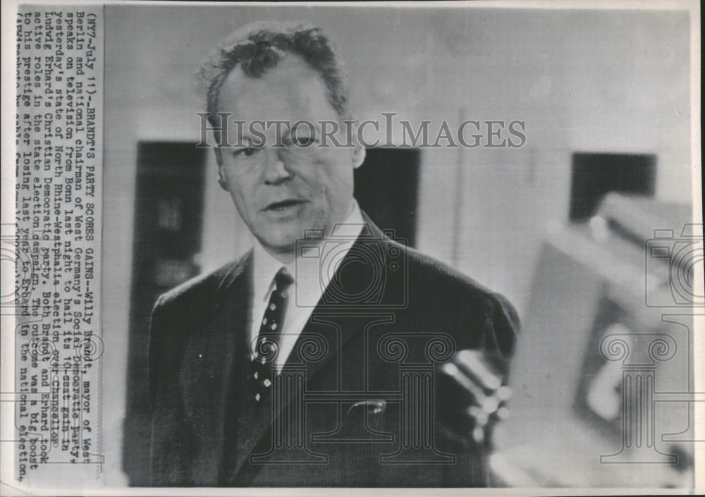 1966 Willy Brandt,mayor of West Berlin - Historic Images