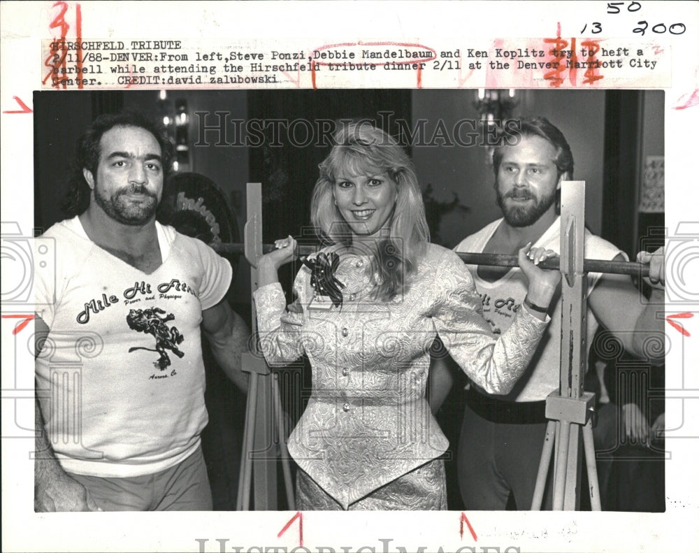 1988 Debbie Mandelbaum Ken Koplitz Ponzi - Historic Images