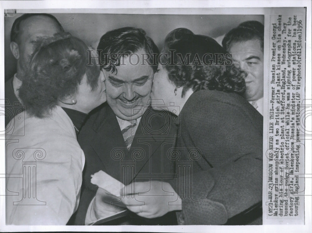 1956 Russian premier Georgi Malenkov Plant - Historic Images