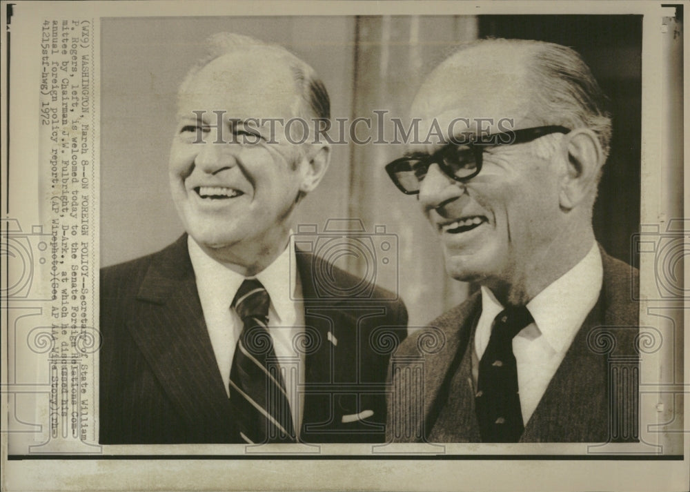 1972 J.William Fulbright Groups U S Senator - Historic Images