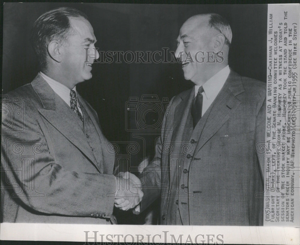 1955 Chairaman Williams Fulbright George - Historic Images