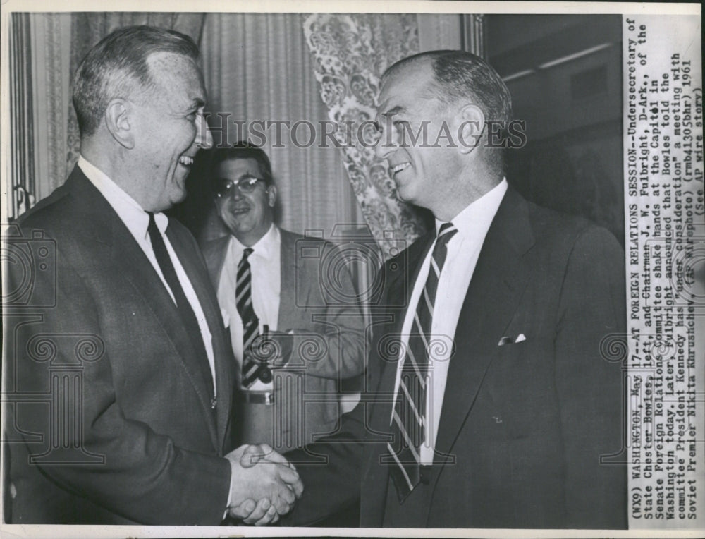 1961 Foreign Fulbright Senate KennedyNikita - Historic Images