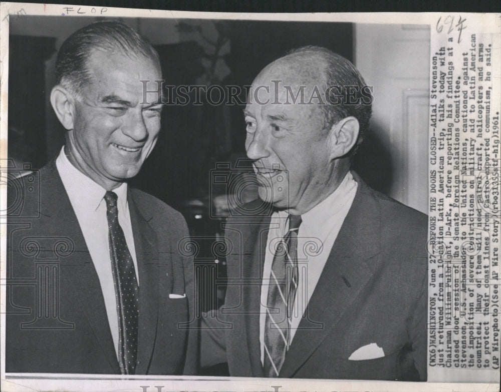 1961 William Fulbright Groups U S Senator - Historic Images