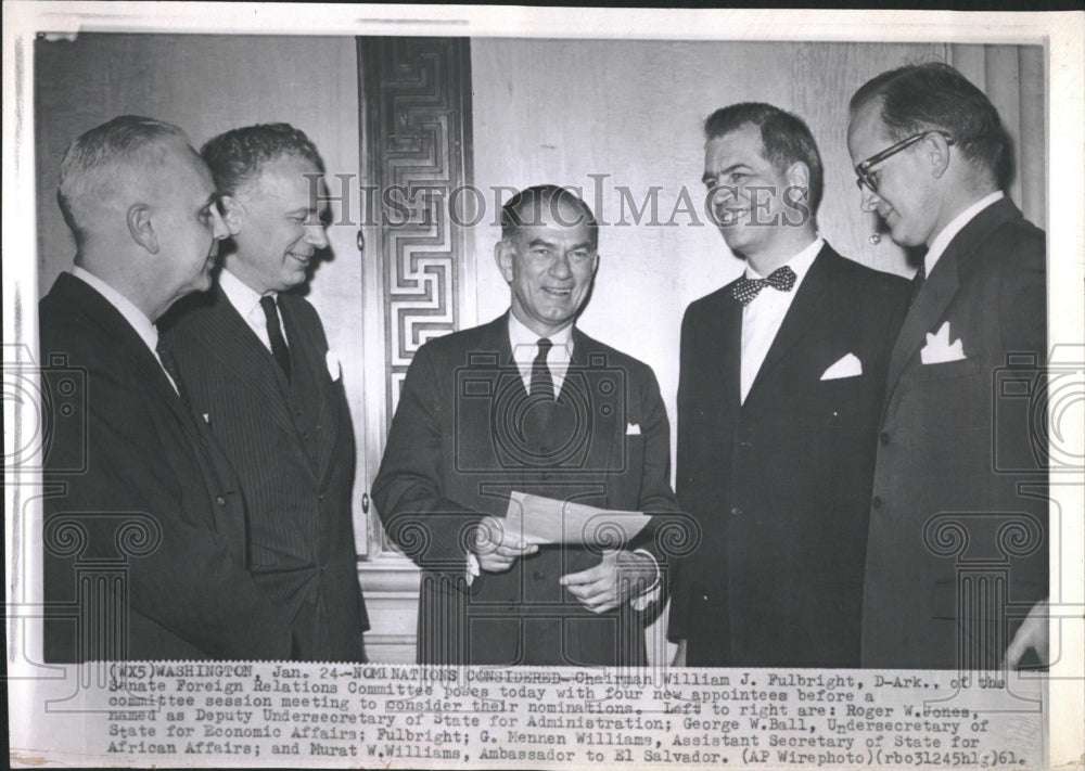 1961 Chairman William J Fulbright Chariman - Historic Images