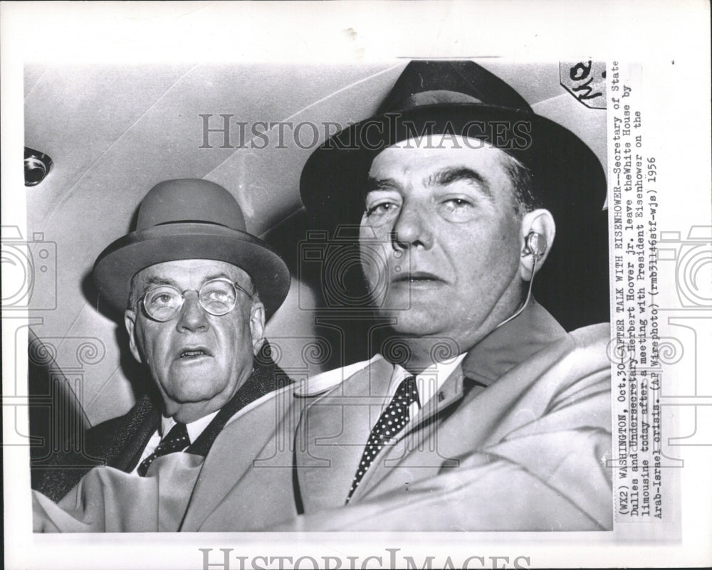 1956 Undersecretary Herbert Hoover Jr - Historic Images